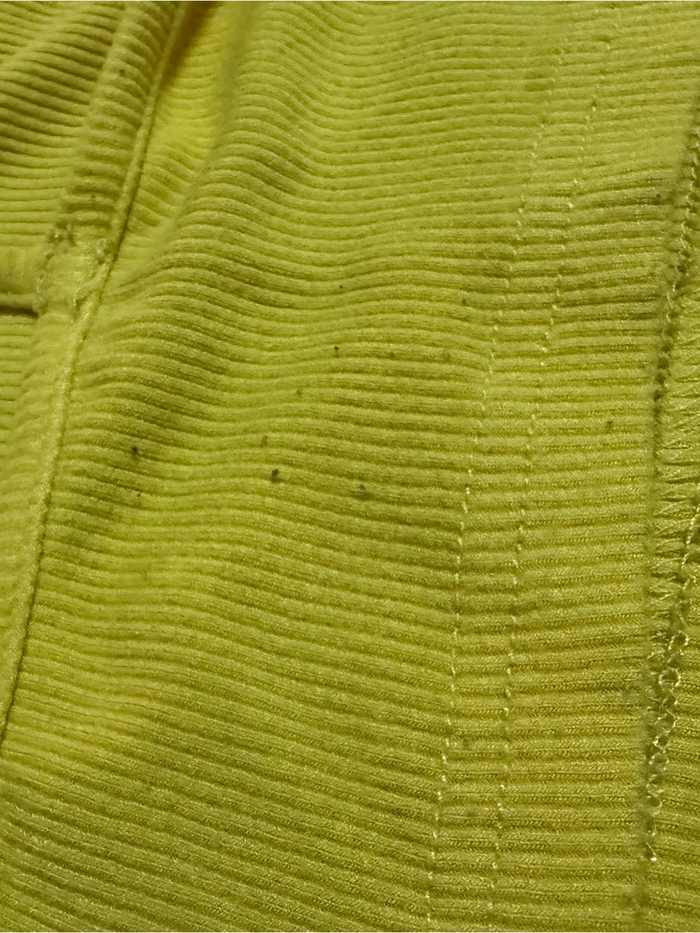 SHEIN Yellow Ribbed V-Neck Crop Top - Picture 6 of 7